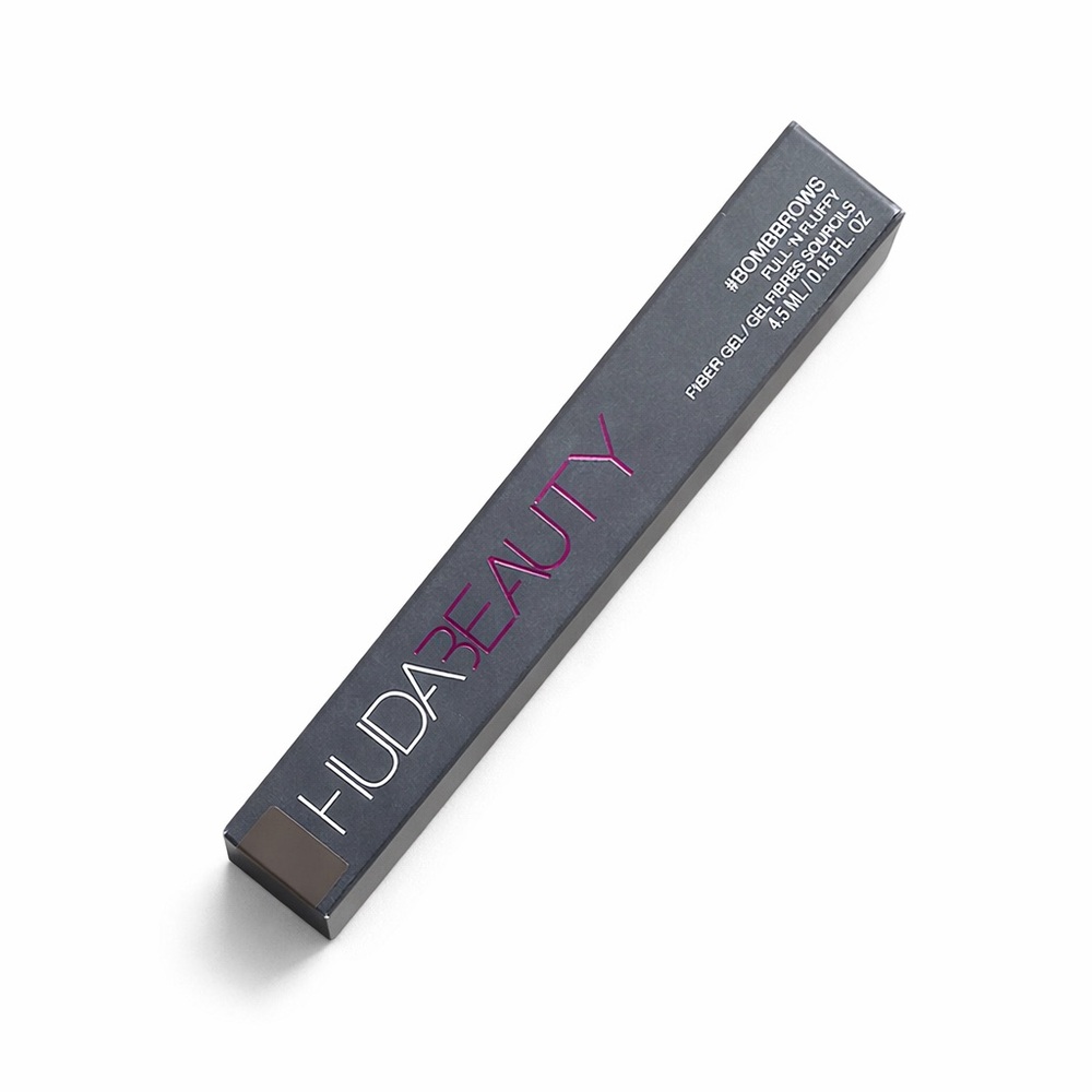 HUDA BEAUTY Rich Black Brow Fiber Gel